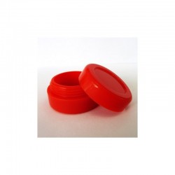 barattolo in silicone per resine, oli, bho, gemme - rosso