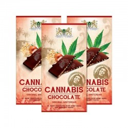 CIOCCOLATO FONDENTE DI CANAPA CON NOCCIOLA