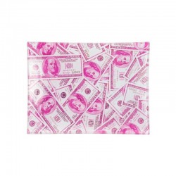 VASSOIO VETRO V SYNDICATE - DOLLARS 26X16 CM