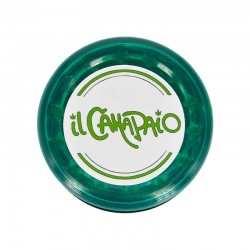 grider in plastica verde con logo il canapaio