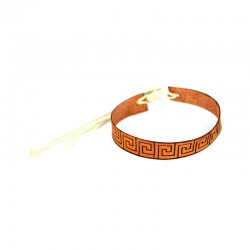 BRACCIALE GRECO IN CUOIO