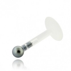 labret flessibile in acrilico pallina blu dm 1.2 mm lunghezza 8mm