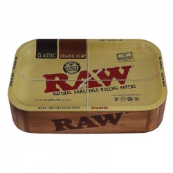 Raw Cache Box in Legno con Coperchio Vassoio
