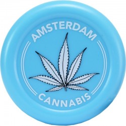 GRINDER PLASTICA BLU - AMSTERDAM CANNABIS
