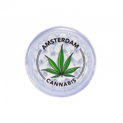 GRINDER PLASTICA TRASPARENTE - AMSTERDAM CANNABIS