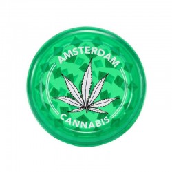 grinder plastica trasparente - Amsterdam cannabis