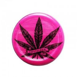 GRINDER PLASTICA ROSA - FOGLIA