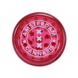 GRINDER PLASTICA TRASPARENTE ROSSO
