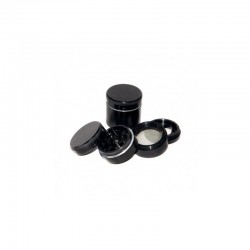 cnc grinder in alluminio - 40 mm - 4 parti - nero