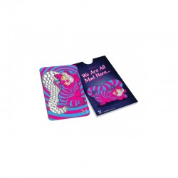 grinder card cheshire cat - trita tabacco in metallo formato tessera