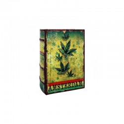 LIBRO PER NASCONDERE E ROLLARE - GRANDE - FOGLIE DI MARJUANA